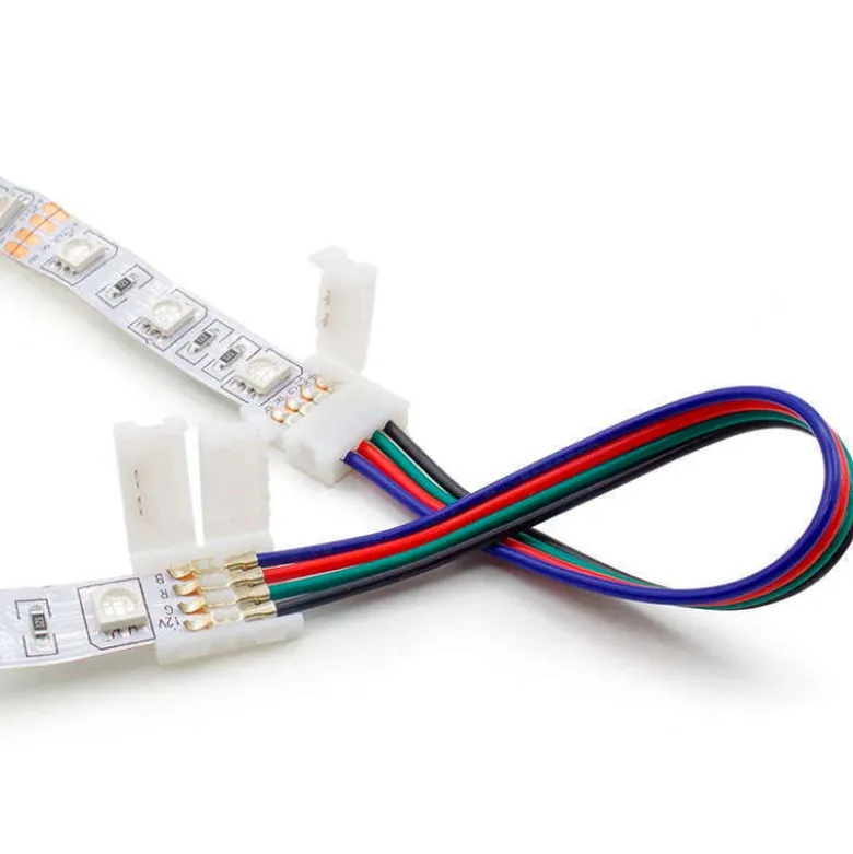 Cable de conexión directa doble para tira LED RGB (4 Pin) 10mm