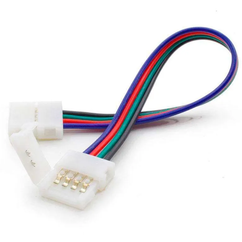 Cable de conexión directa doble para tira LED RGB (4 Pin) 10mm