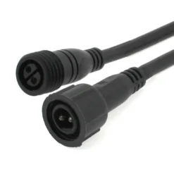 Cable extensión 2 Pinx1mm, 100cm, IP67, negro