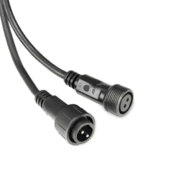 Cable extensión 2 Pinx0,5mm, 100cm, IP67, negro