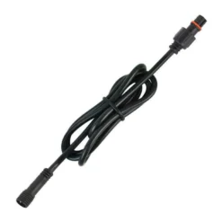 Cable extensión 2 Pinx0,5mm, 100cm, IP67, negro