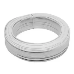 Cable paralelo 2x0,50mm, 1m, blanco