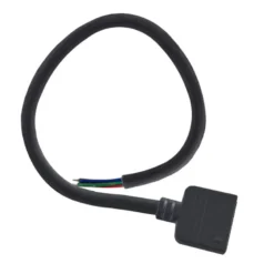 Cable redondo conexión hembra 6 Pin 14mm RGB+CCT, 30cm, negro
