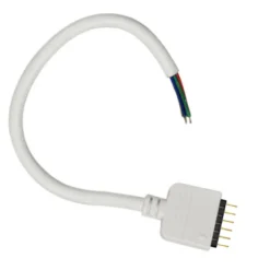 Cable redondo conexión macho 6 Pin 11mm RGB+CCT, 15cm