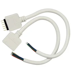 Cable redondo conexión macho 6 Pin 11mm RGB+CCT, 15cm