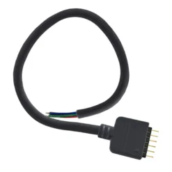 Cable redondo conexión macho 6 Pin 14mm RGB+CCT, 30cm, negro