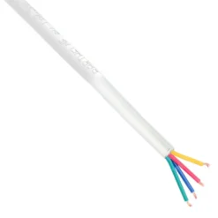 Cable redondo de conexión para tiras LED RGB 4x0,20mm - 1 metro, blanco
