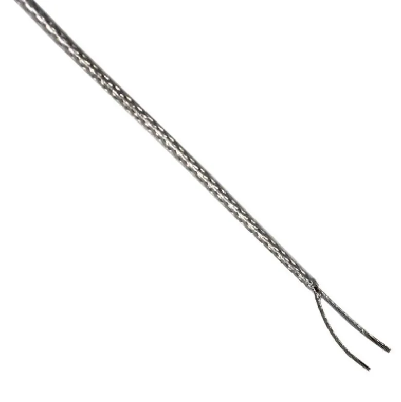 Cable redondo transparente fishing line 2x0,75mm silver, 1m