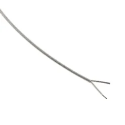 Cable redondo transparente fishing line 2x0,75mm silver, 1m