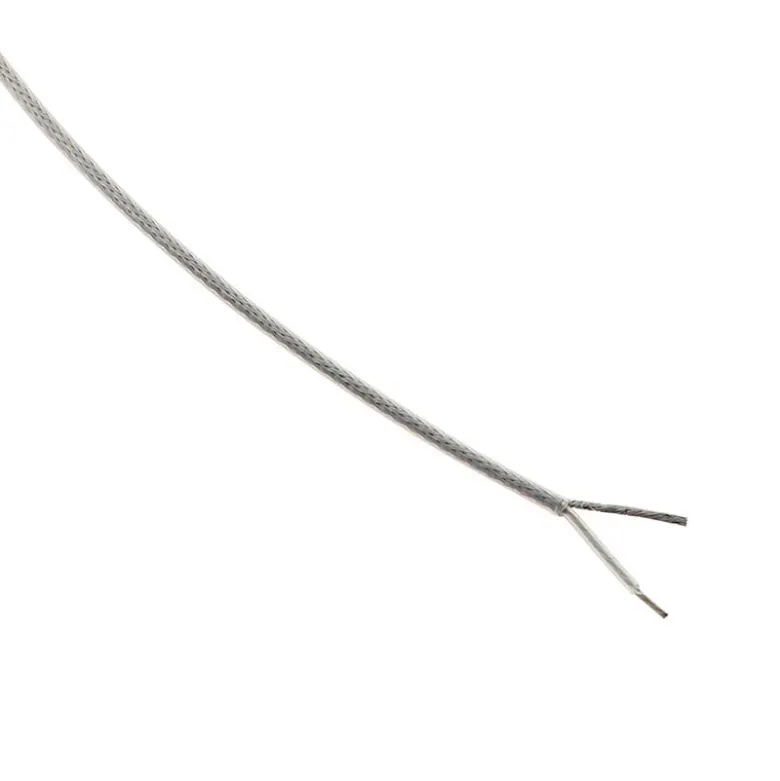 Cable redondo transparente fishing line 2x0,75mm silver, 1m