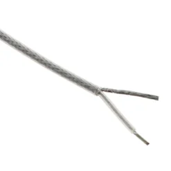 Cable redondo transparente fishing line 2x0,75mm silver, 1m