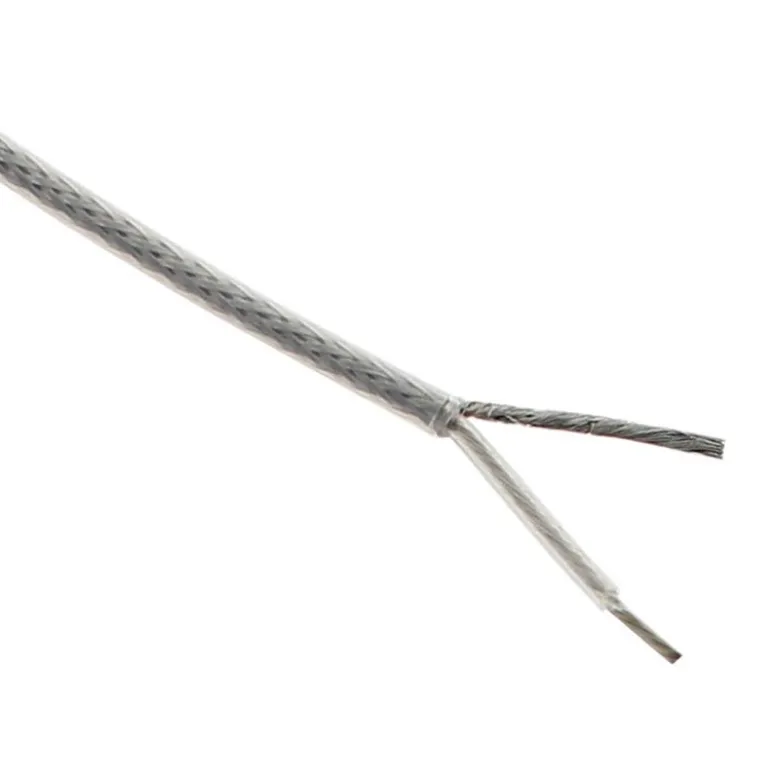 Cable redondo transparente fishing line 2x0,75mm silver, 1m