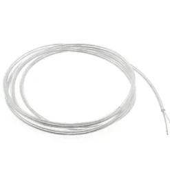 Cable redondo transparente 2x1mm Color Silver, 1m