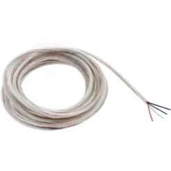 Cable redondo transparente 4x0,50mm RGB, 1m