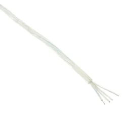 Cable redondo transparente 4x0,75mm RGB, 1m