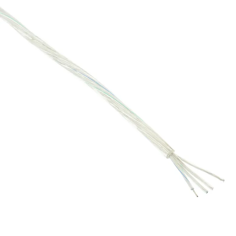 Cable redondo transparente 4x0,75mm RGB, 1m
