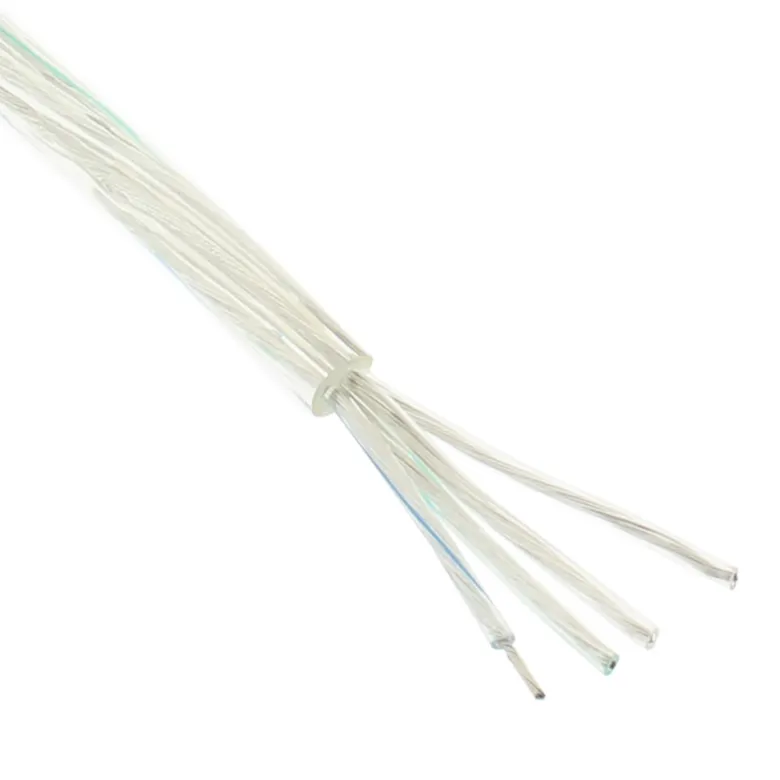 Cable redondo transparente 4x0,75mm RGB, 1m