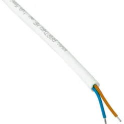 Cable redondo 2x1mm, 1m, blanco