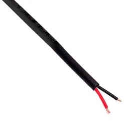 Cable redondo 2x0,50mm, 1m, negro