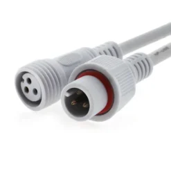 Cables conexión 3 Pinx0,5mm, 20cm, IP66, blanco