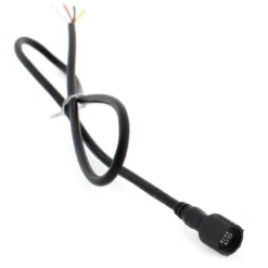 Cables conexión 4 Pinx0,5mm, 2x50cm, IP67, negro