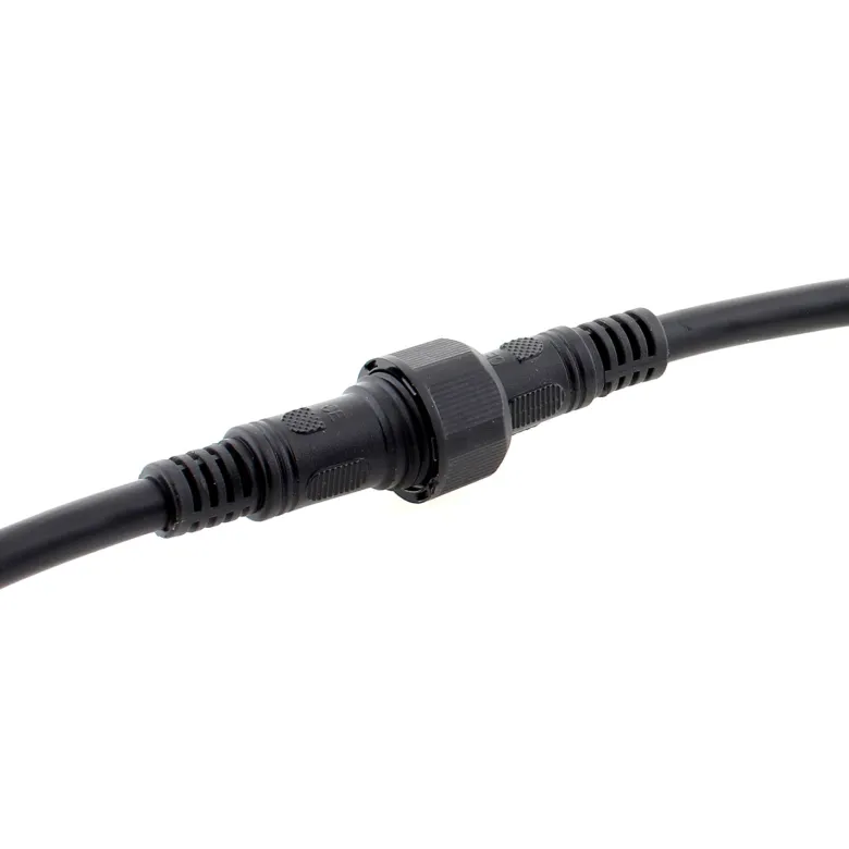 Cables conexión 5 Pinx0,75mm, 2x20cm, IP67, negro