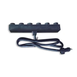 Cable SUVIK 6 entradas de 2 Pinx0,75mm, 150cm, IP65, negro