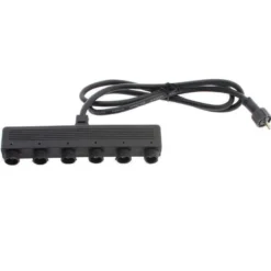 Cable SUVIK 6 entradas de 2 Pinx0,75mm, 150cm, IP65, negro