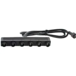 Cable SUVIK 6 entradas de 2 Pinx0,75mm, 150cm, IP65, negro