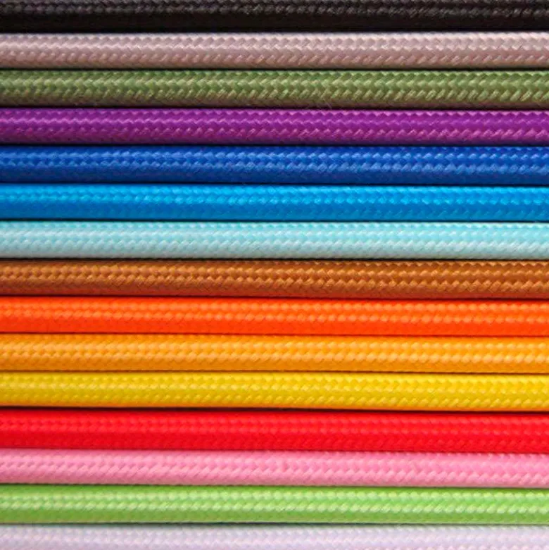 Cable textil redondo 2x0,75mm, 1m, azul