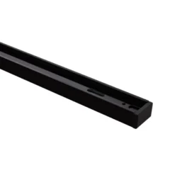 Carril monofásico con conector, 1 metro, negro, cuadrado