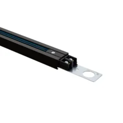 Carril monofásico con conector, 1 metro, negro, cuadrado