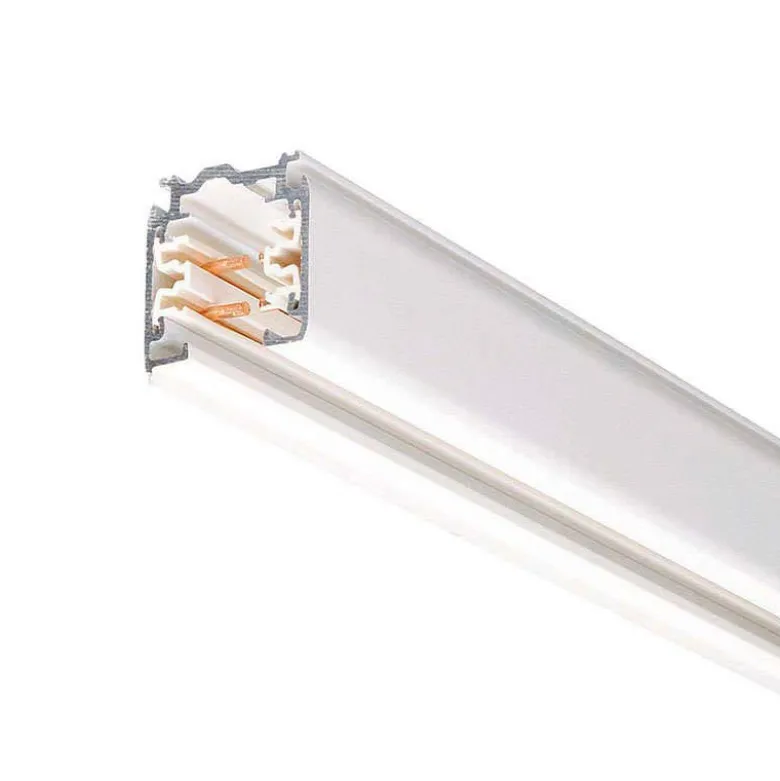 Carril trifásico con conector, 1 metro, blanco