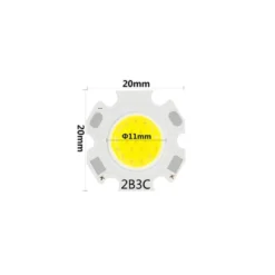 Chip led DC3V, 350mA, COB CITIZEN, 3W, PCB 20mm