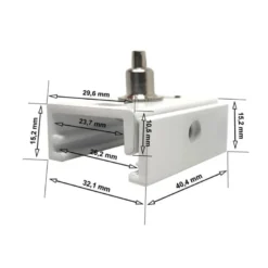 Colgante para carril trifásico, 2m, blanco
