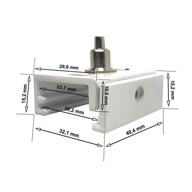 Colgante para carril trifásico, 2m, blanco