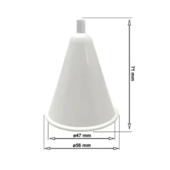 Colgante para carril trifásico, 2m, blanco