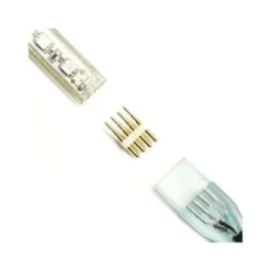 Conector alimentador tira led 220V SMD5050 RGB - 12mm