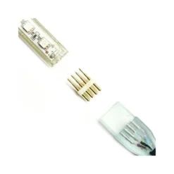 Conector alimentador tira led 220V SMD5050 RGB - 18.5mm