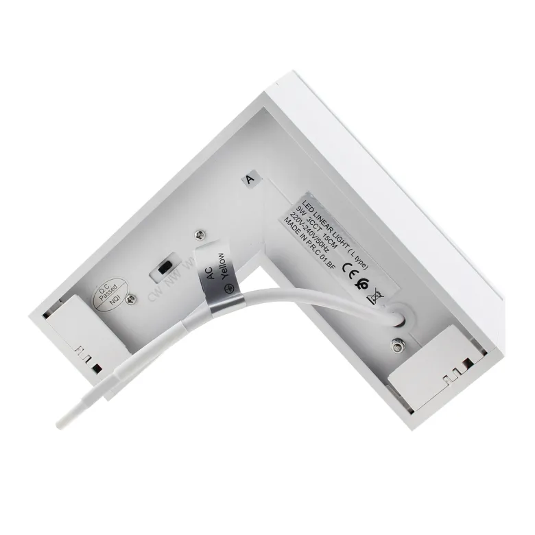 Conector angular METRO, ampliable, 9W, 90º, 3CCT, blanco
