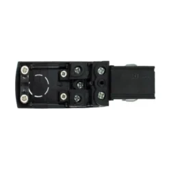 Conector carril trifásico a red, negro