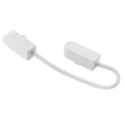 Conector doble 300mm Carril SLIM 48V, blanco