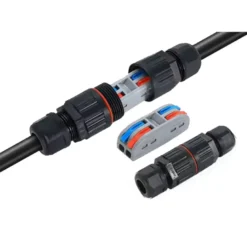 Conector I IP68, 80mm, Ø30mm, 2 cables 0.5-2.5mm2, 16A, conectores rápidos