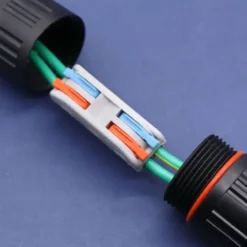 Conector I IP68, 80mm, Ø30mm, 2 cables 0.5-2.5mm2, 16A, conectores rápidos