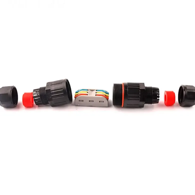 Conector I IP68, 80mm, Ø30mm, 3 cables 0.5-2.5mm2, 16A, conectores rápidos
