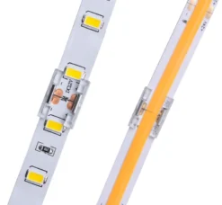 Conector I transparente para unión de tiras LED COB + SMD - 10mm
