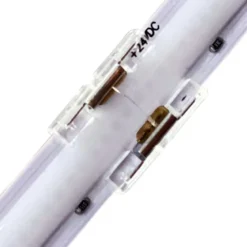 Conector I transparente para unión de tiras LED COB + SMD - 10mm