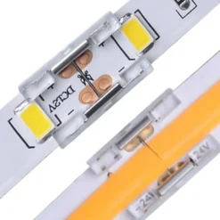 Conector I transparente para unión de tiras LED COB + SMD - 10mm