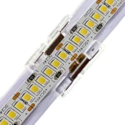 Conector I transparente para unión de tiras LED COB + SMD - 10mm
