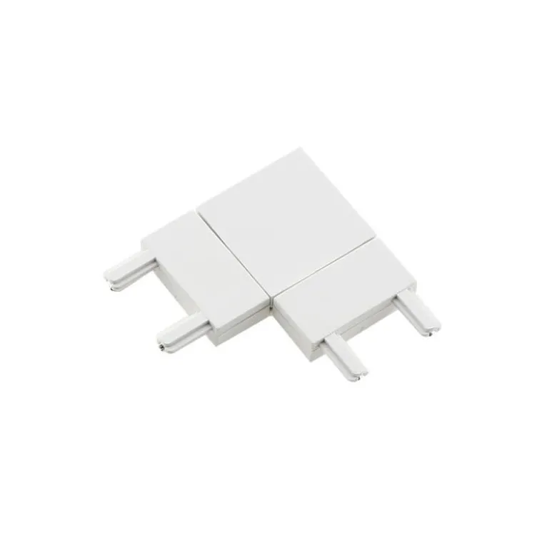 Conector L Carril SLIM 48V, blanco